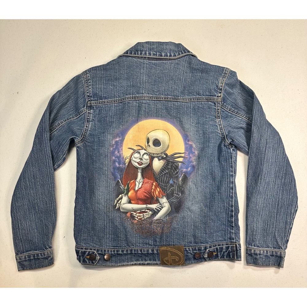 Disney Nightmare Before Christmas Jack Sally Denim Jacket Blue XS S2113F0001